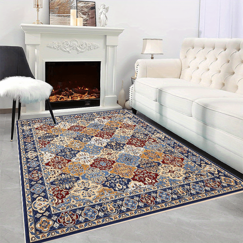 Washable Area Rug, Boho Persian Rug Stain & Water Resistant Vintage Rugs,  Floor Carpet For Living Room Bedroom Dining Room Kitchen Bathroom Farmhouse  Office - Temu