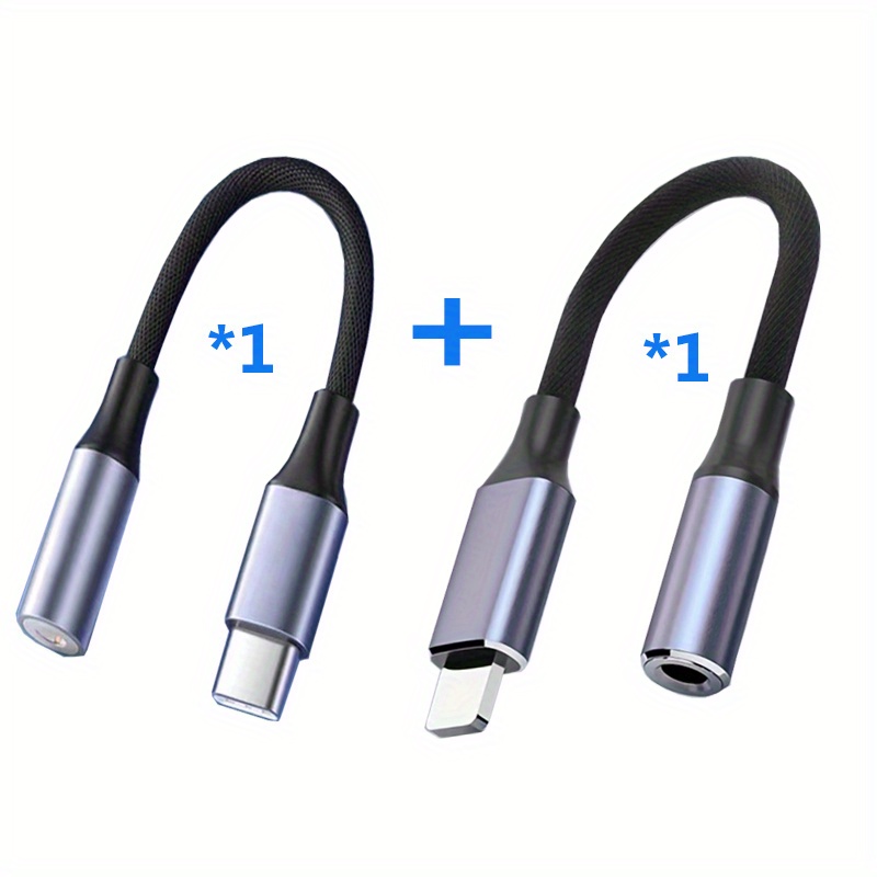 Lightning to 3.5mm Jack Male to Male Audio Cable for Apple for