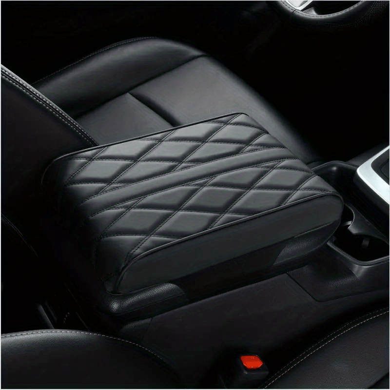 Car Armrest Box Cushion, Memory Foam Leather Booster Cushion