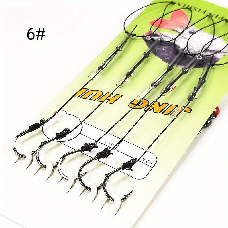 18PCS Carp Rigs Fishing Hair Rigs Ready Made Carp Fishing Hook