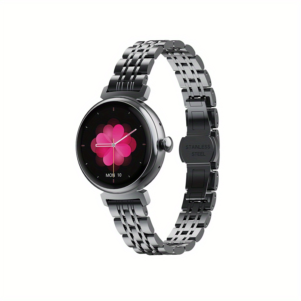 Reloj inteligente minimalista de moda para mujer (respuesta/hacer  llamadas), pantalla AMOLED redonda más pequeña del mundo de 1.04 pulgadas  con