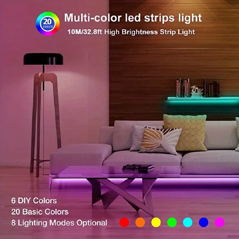 A Set 5v Usb Powered Rgb Color Changing Led Strip Lights A - Temu Canada