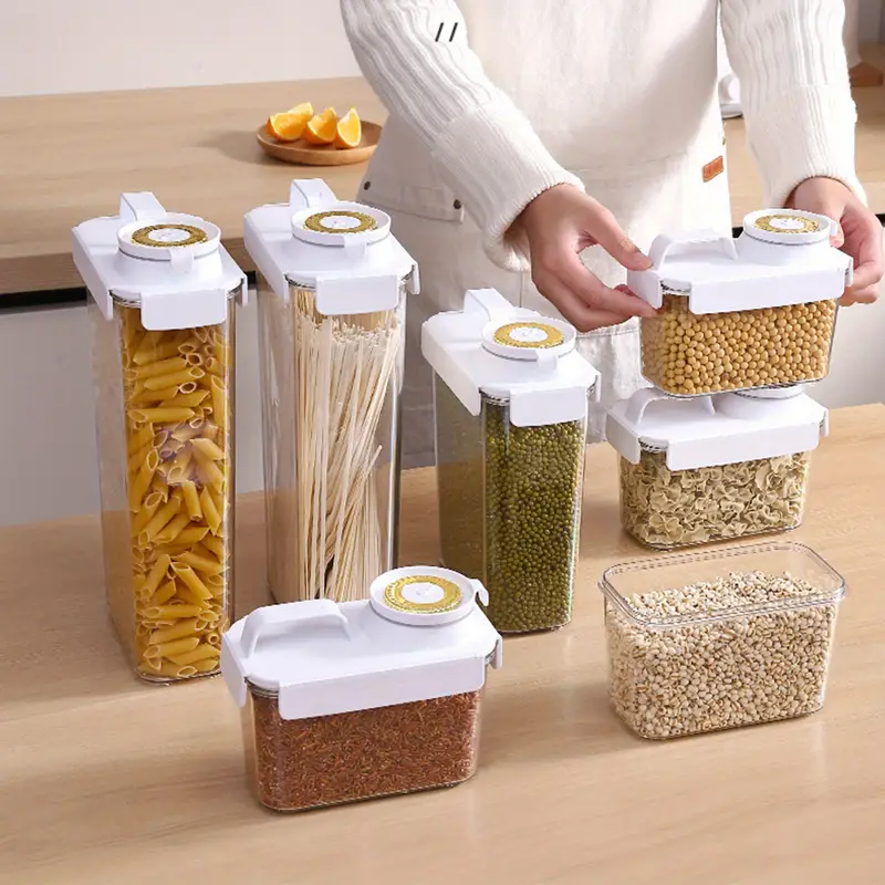 Rice Storage Box With Time Scale, Kitchen Storage Bin, Moisture-proof Insect -proof Sealed Storage Containers, For Rice Corn Coffee Bean Grain Soybean &  Oatmeal, Kitchen Supplies - Temu