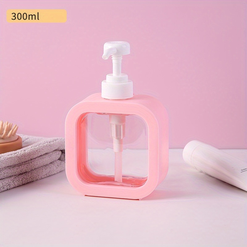 Dispensador de jabón para platos de plástico, moderno y recargable para  loción, champú, lavado de manos y cuerpo, gel de ducha, detergente,  accesorio