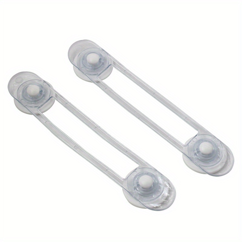 10pcs transparent strap shaped drawer lock keep your kids safe with   finger protection locks details 2