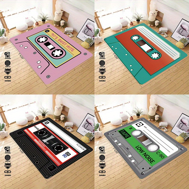   tape design door mat colorful non slip oil resistant kitchen rug for home decor entrance carpet door set details 0