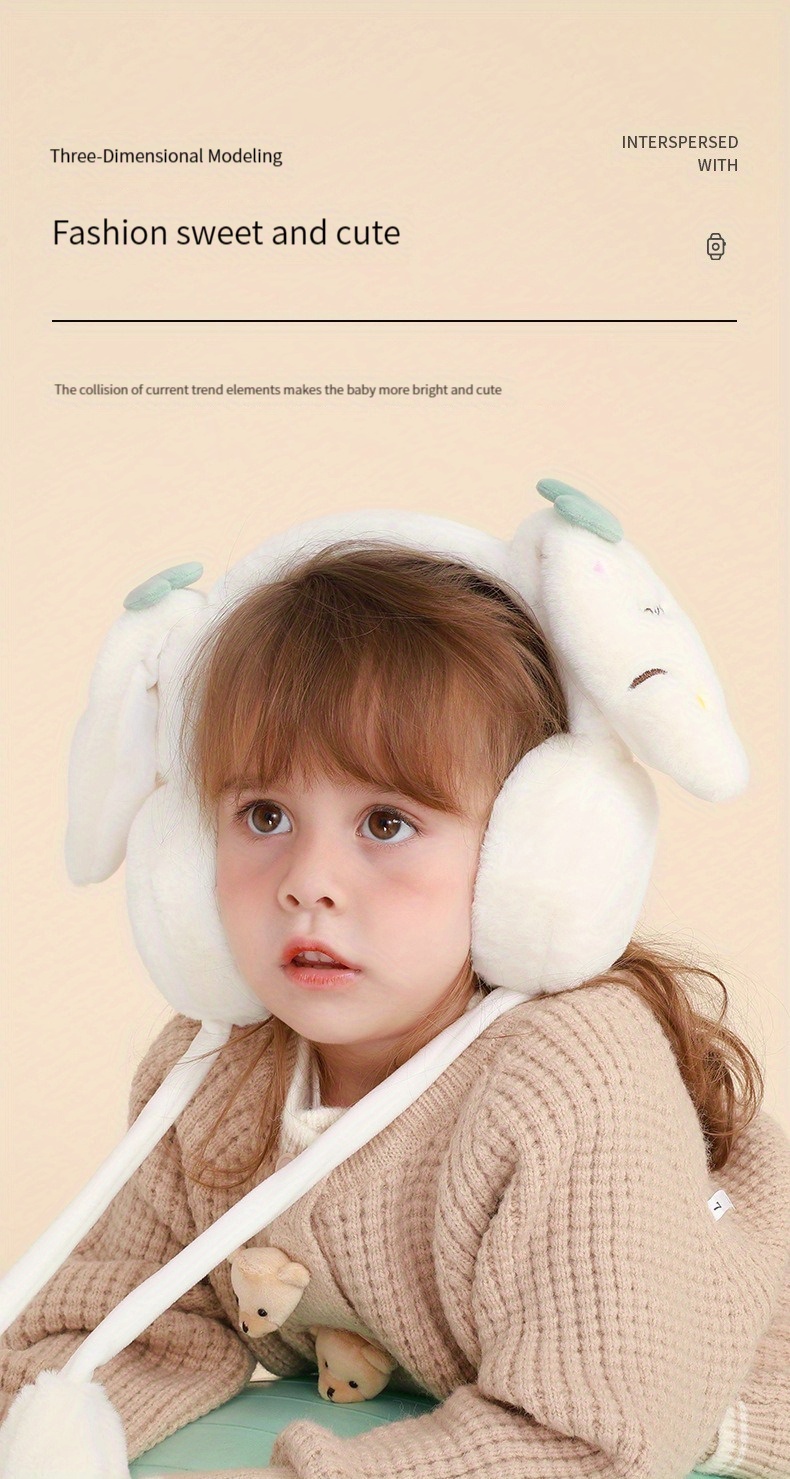  OBANGONG 2 orejeras de invierno para niños, calentadores de  orejas para niñas, cubierta de punto para niños : Todo lo demás
