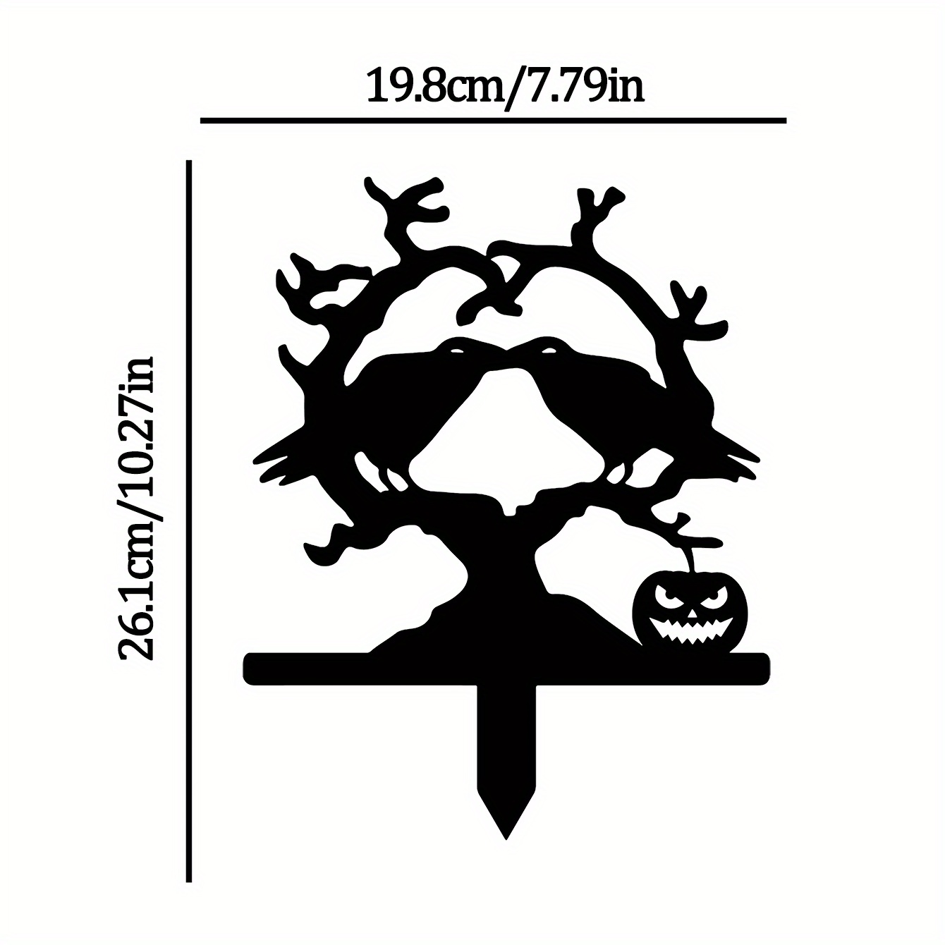 Halloween Garden Stake Metal Silhouette Yard Sign Stake - Temu Australia