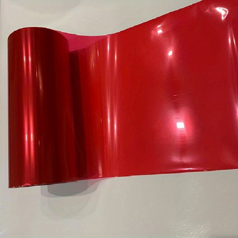 Scheinwerfer Set Aufkleber Tönungsfolie selbstklebend KFZ Zubehör Rot C039