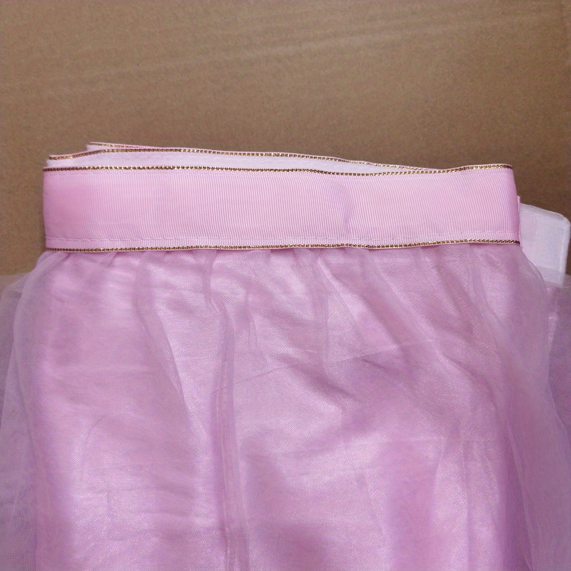 1pc 6ft Gonna Tavolo In Tulle Rosa Volant Baby Shower - Temu Italy