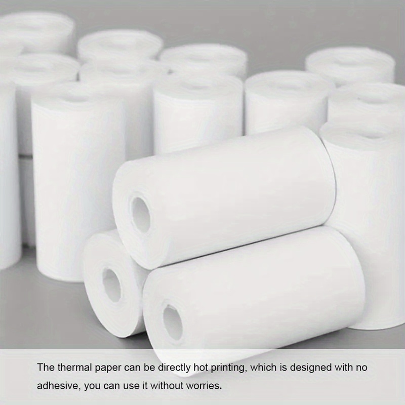 12 Rolls Of Thermal Paper 2.2 X 1.57 Instant Camera Supply Printer Paper  Printing Camera Supplies Cheap Printer Children Thermal Paper Supermarket An