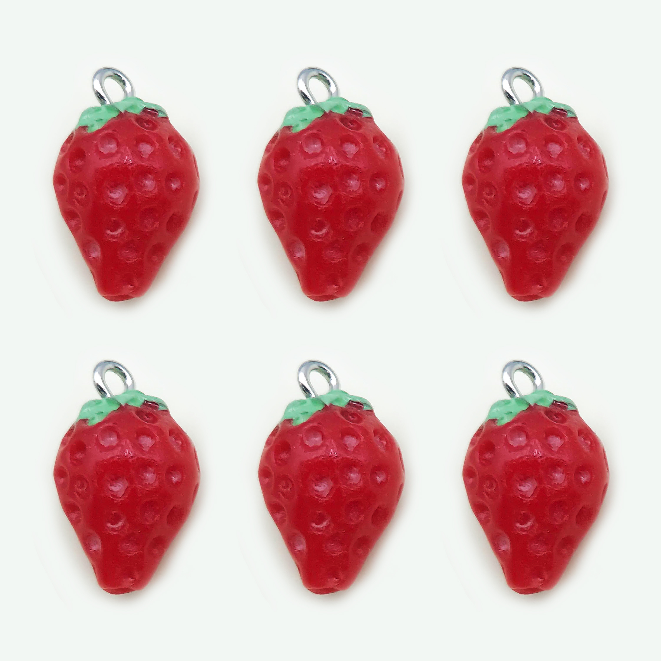 925 Sterling Silver Fruit Series Cherry Avocado Strawberry - Temu