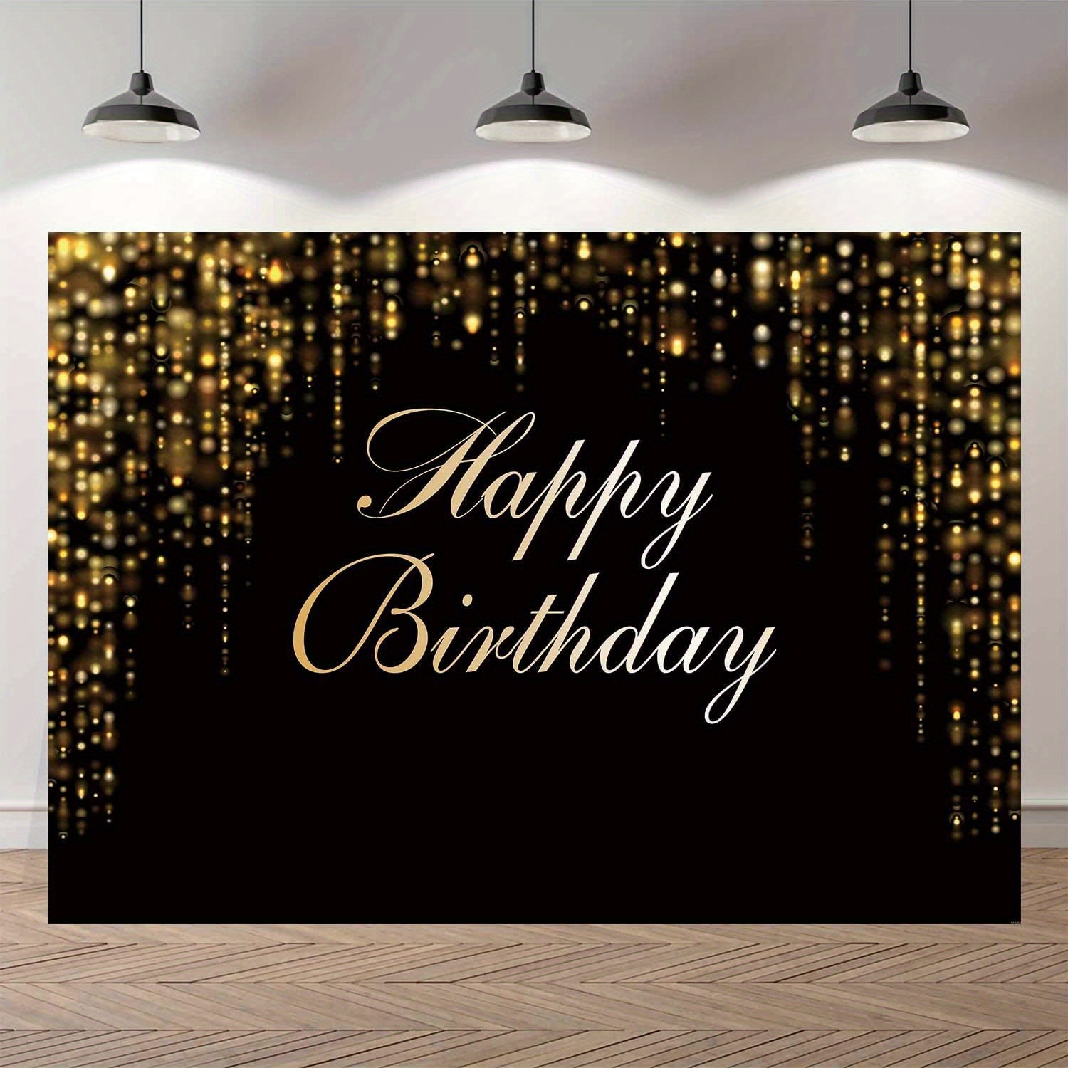 Navy Blue Glitter Backdrop Birthday Backdrop Gold Spots - Temu