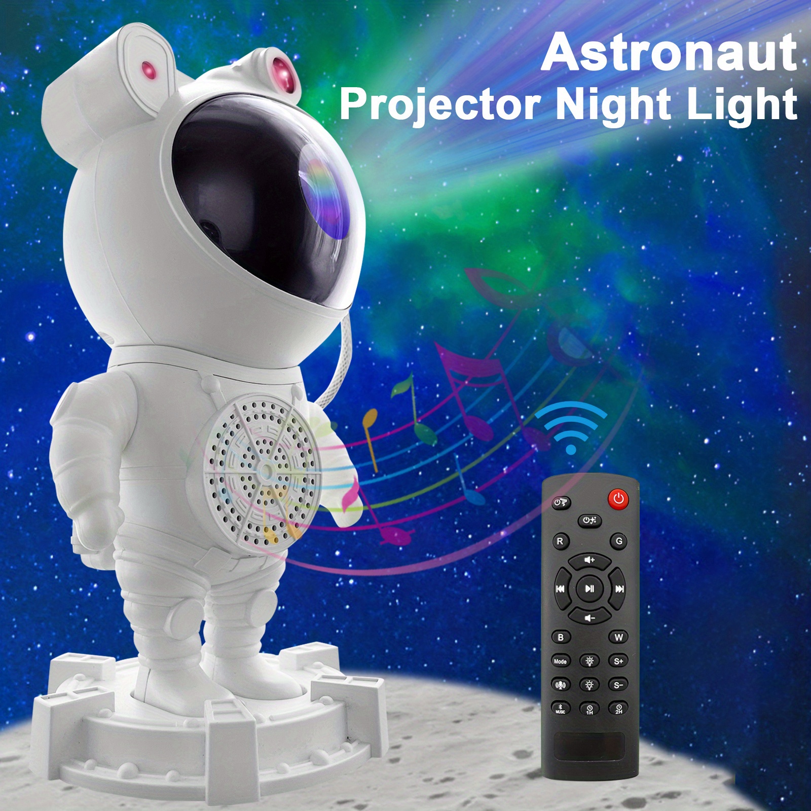 1pc Astronaut Galaxy Projection Night Light Mit Musik-Player