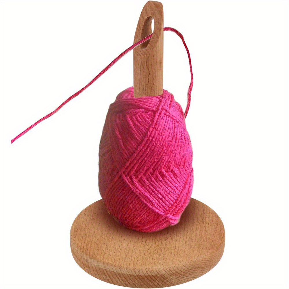 Wooden Hanging Yarn Holder Knitting Yarn Organizer Holder - Temu