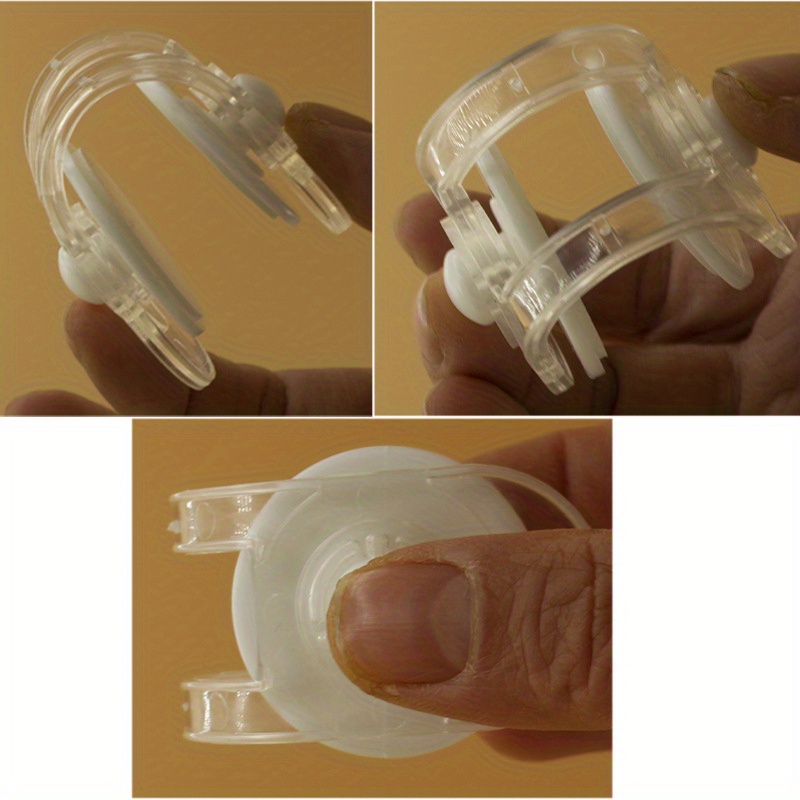 10pcs transparent strap shaped drawer lock keep your kids safe with   finger protection locks details 4