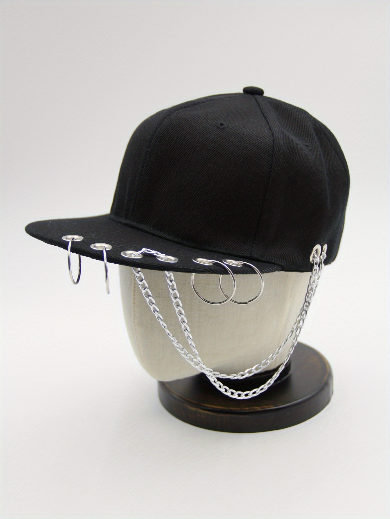 Hot Selling Fashion Iron Ring Ball Kpop Hats Adjustable Baseball