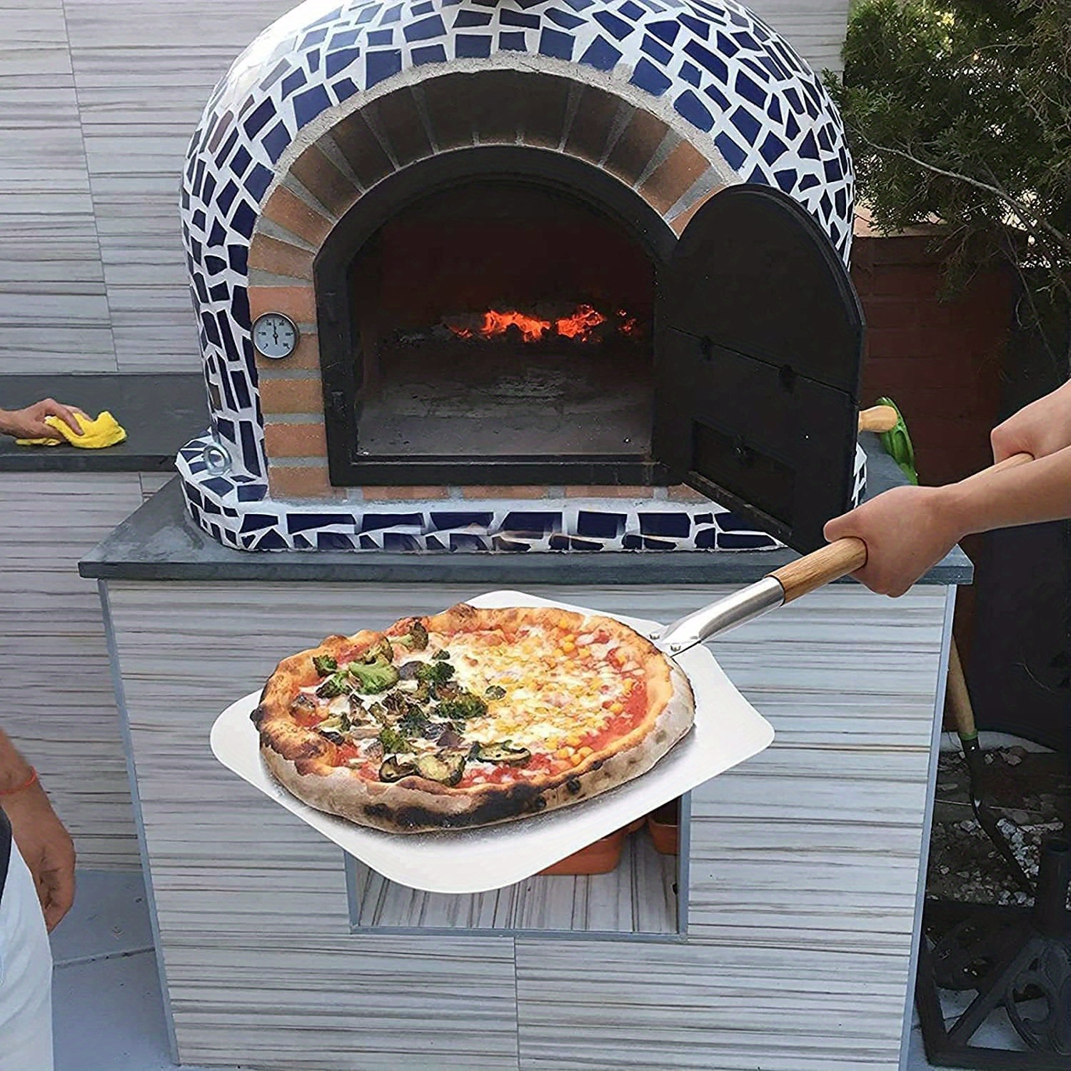 1 pièce pelle à pizza avec manche long amovible spatule à - Temu France