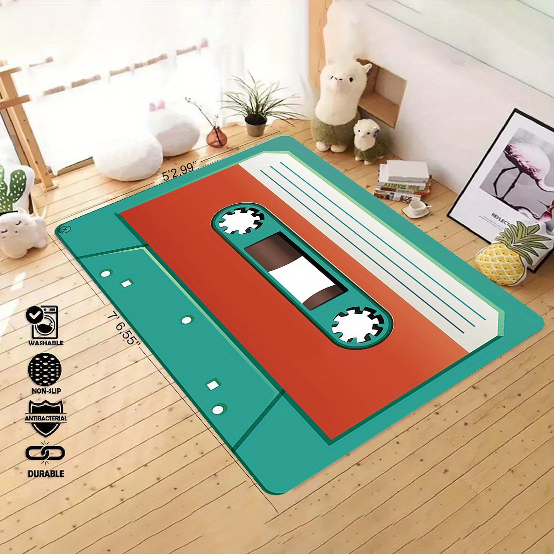   tape design door mat colorful non slip oil resistant kitchen rug for home decor entrance carpet door set details 3