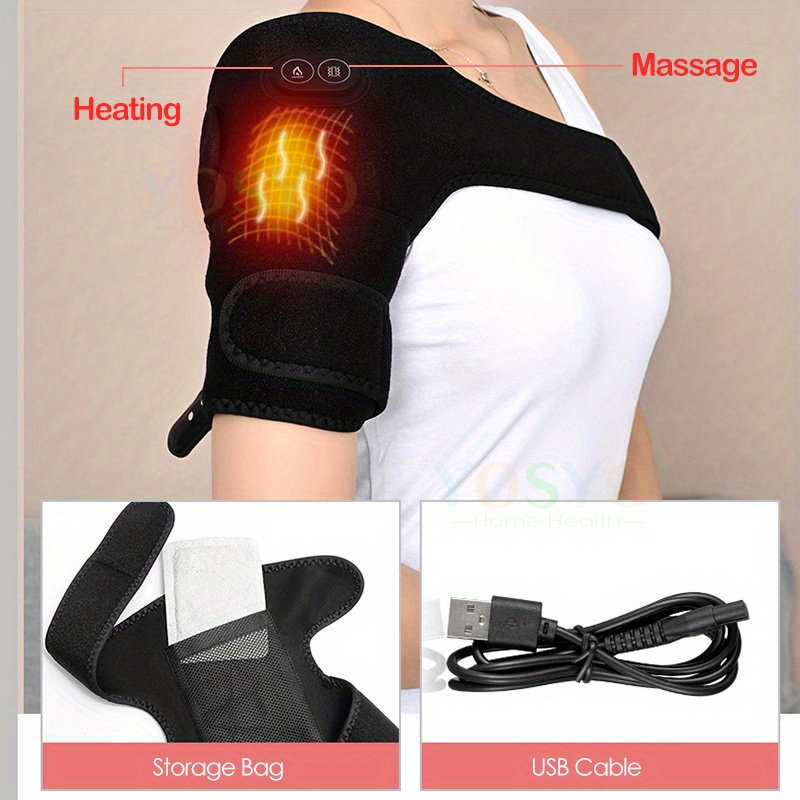 Relax Rejuvenate Usb Heated Shoulder Heating Pad Brace - Temu