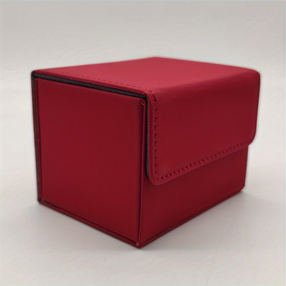 Premium Pu Leather Card Deck Box Perfectly Stores 100 Double - Temu