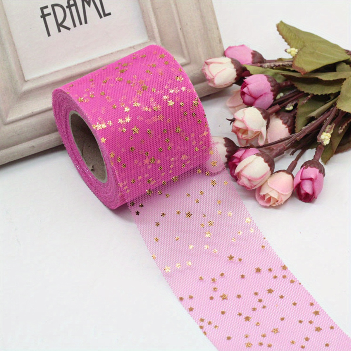 5Yards 1.5 38MM Bronzing Star and Moon Printed Ribbon For Hair Bows DIY  Crafts Handmade Accessories Y2020091702