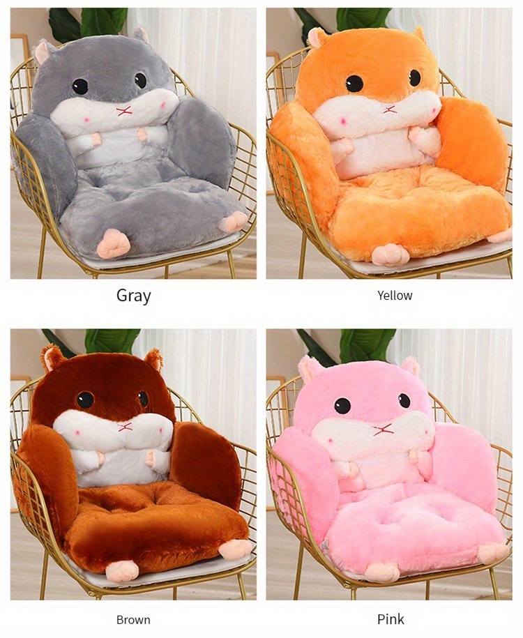 Cute Seat Cushion Hamster Shape Lazy Sofa, Cozy Warm Skin-friendly