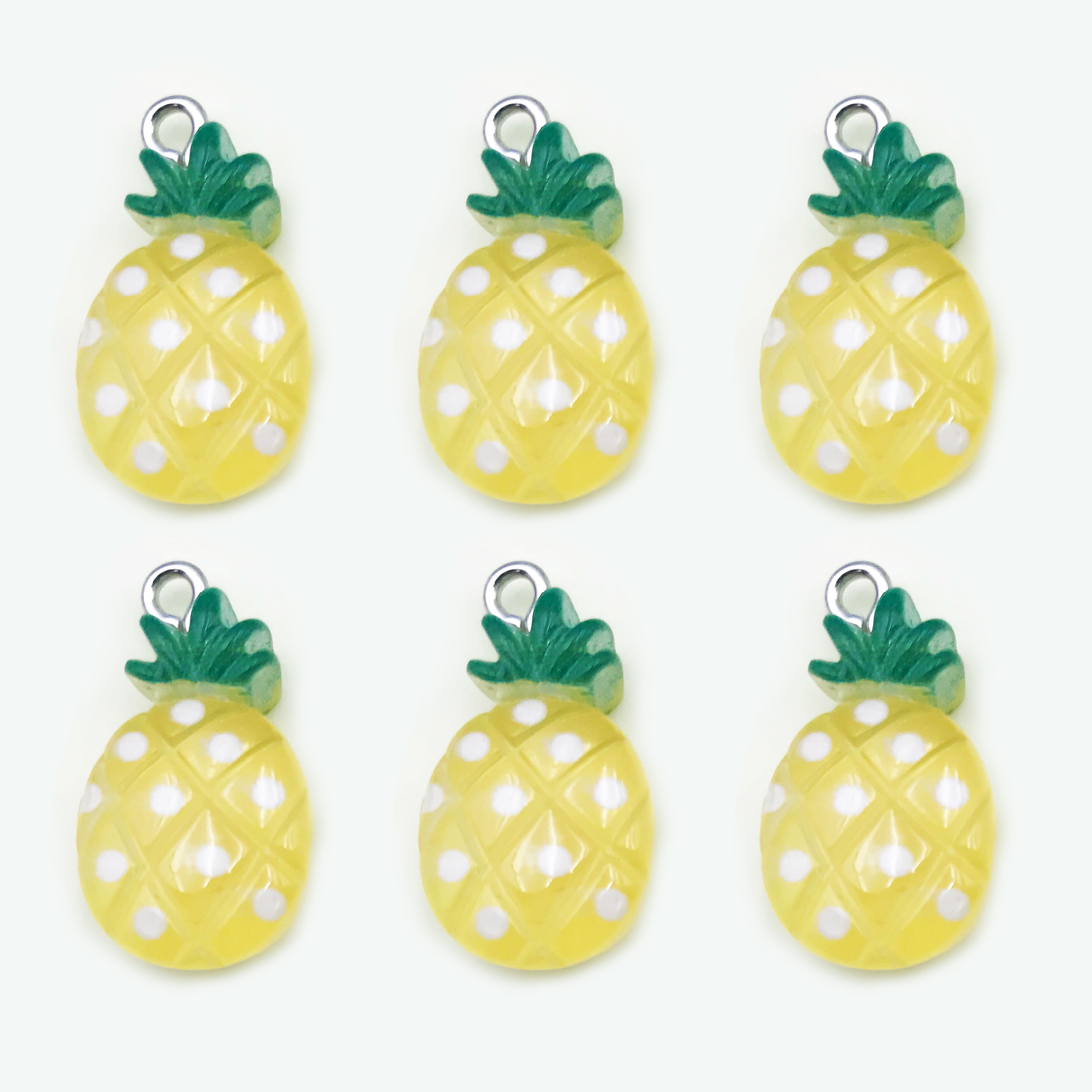 30 Mixed Fruit Charms Strawberry Watermelon Apple Pineapple Banana Enamel  Alloy Drop Oil Charms For Jewelry Making - Buy Charms For Jewelry