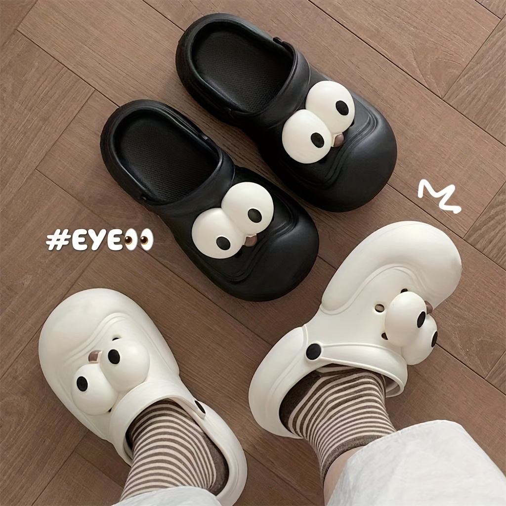 2Pcs/Set Cute Eyes Shoes Charms for Sandals Slippers DIY Accessories,Temu