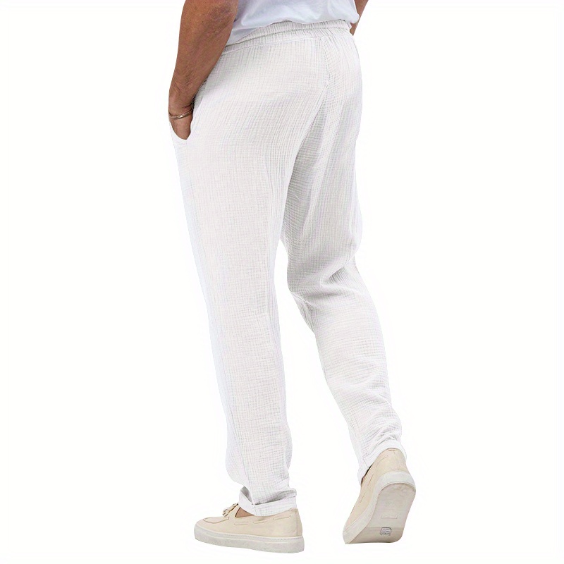 YUHAOTIN Mens Sweatpants Tall 36 Inseam Long Men Spring and Autumn Double  White Border Casual Pants with Loose Sports Drawstring Pants 