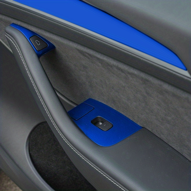 Carbon Faser Modell Y 2020-2023 Auto Film Innen Aufkleber Center Konsole  Getriebe Dashboard Air Tür Griff Aufzug Panel, Kostenloser Versand,  Kostenlose Rücksendung