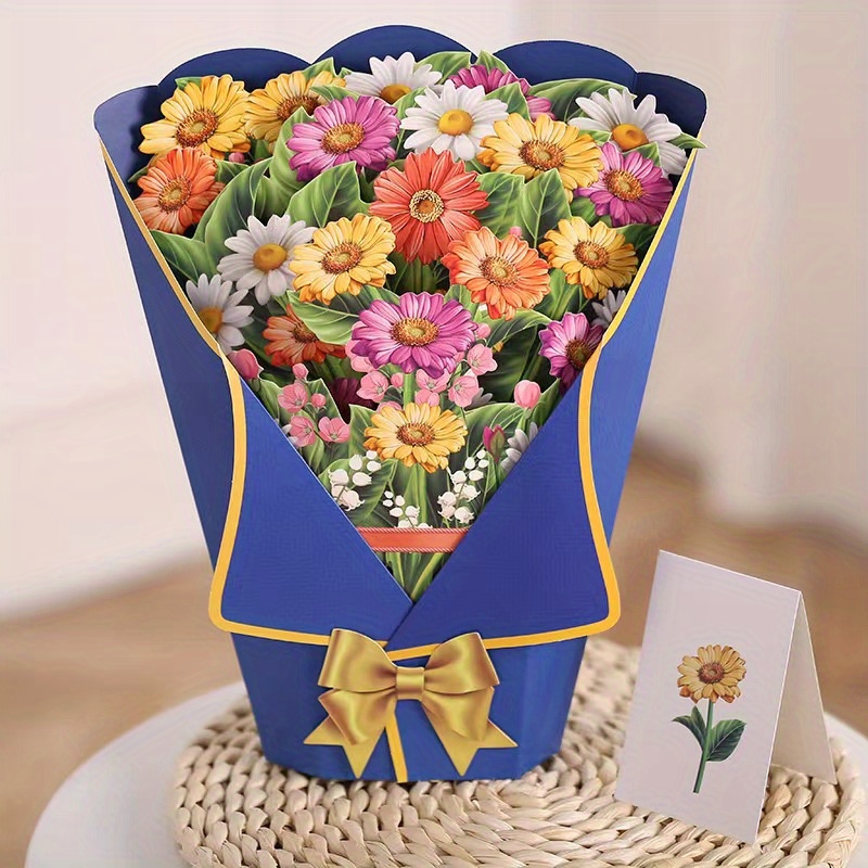 FreshCut Paper Pop Up Flowers Sunflowers 3D Greeting Card