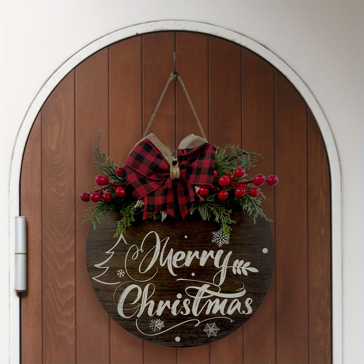 Merry Christmas Wreath Door Sign Christmas Decorations Temu Australia