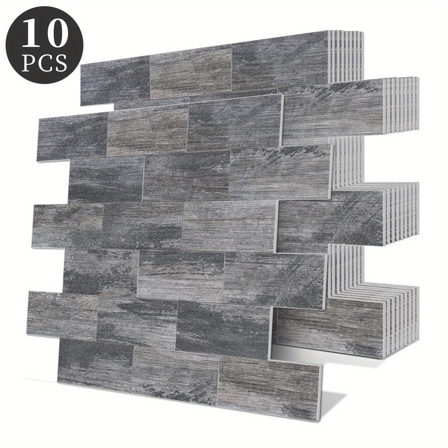 Rectangular Light Gray Ceramic Tile Sticker For Home Wall - Temu