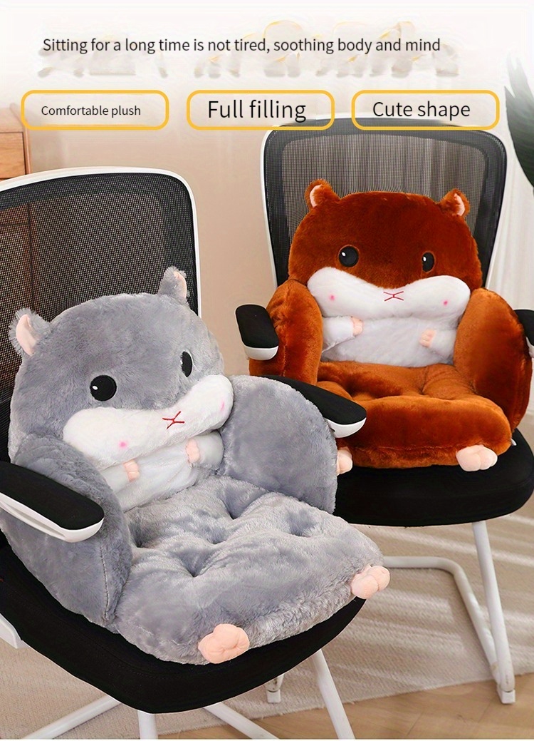 Cute Seat Cushion Hamster Shape Lazy Sofa, Cozy Warm Skin-Friendly