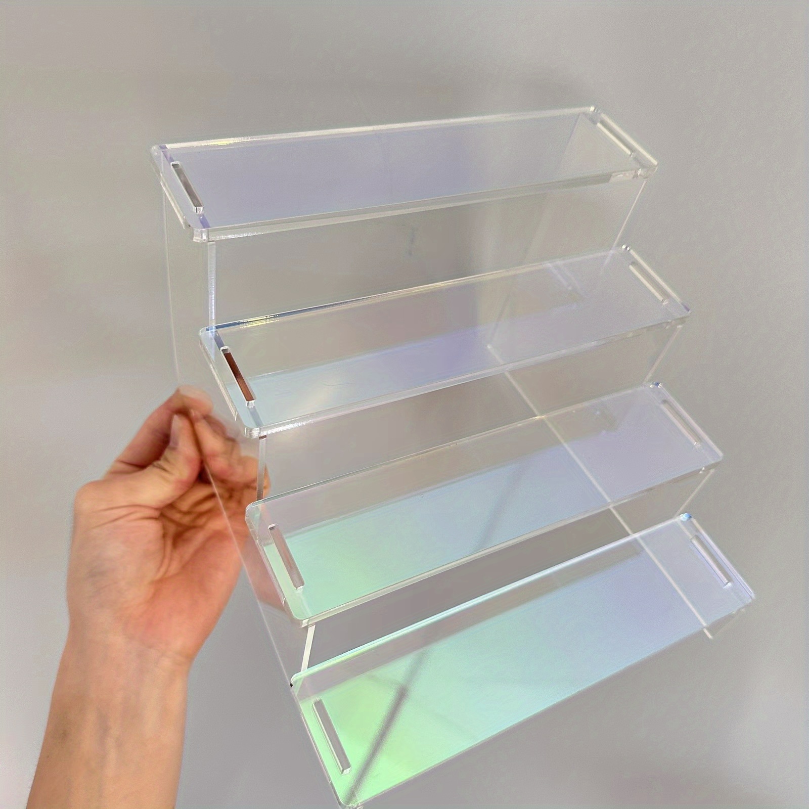 Acrylic Colorful Blind Box Storage Rack, Creative Shelf, Hand