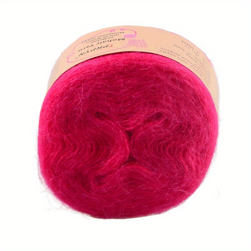 1ball Mohair Wool Yarn 15% Wool 15% Mohair 40% Acrylic - Temu