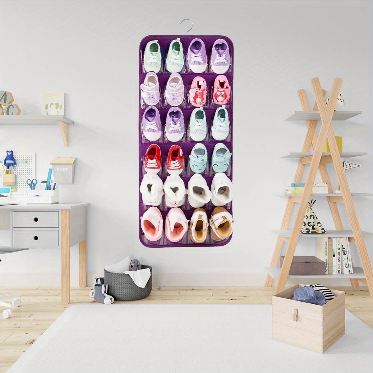 Door Mount Shoe Organizer Baby Shoes Storage Hanging Baby Temu