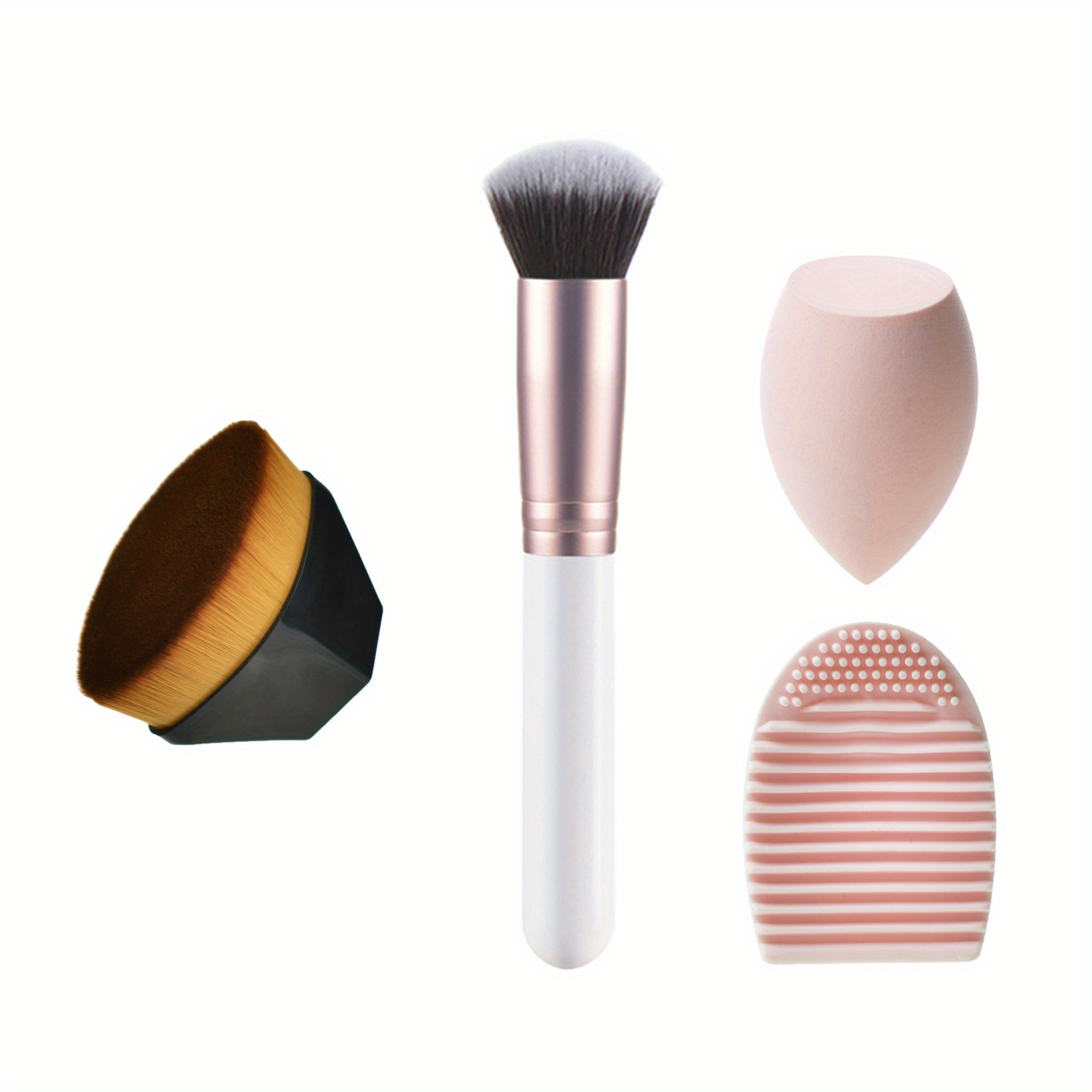 Makeup Brush Beauty Sponge Cleaning Tool Foundation Brush Set