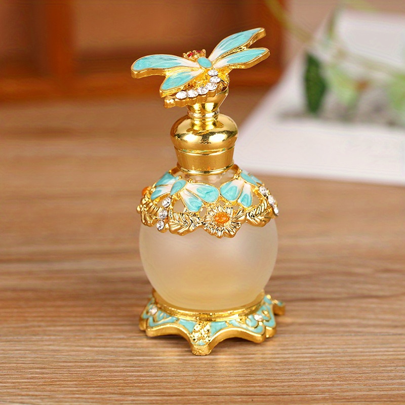 Buy 15ml Crystal Jeweled Golden Butterfly Decor Fancy Glass