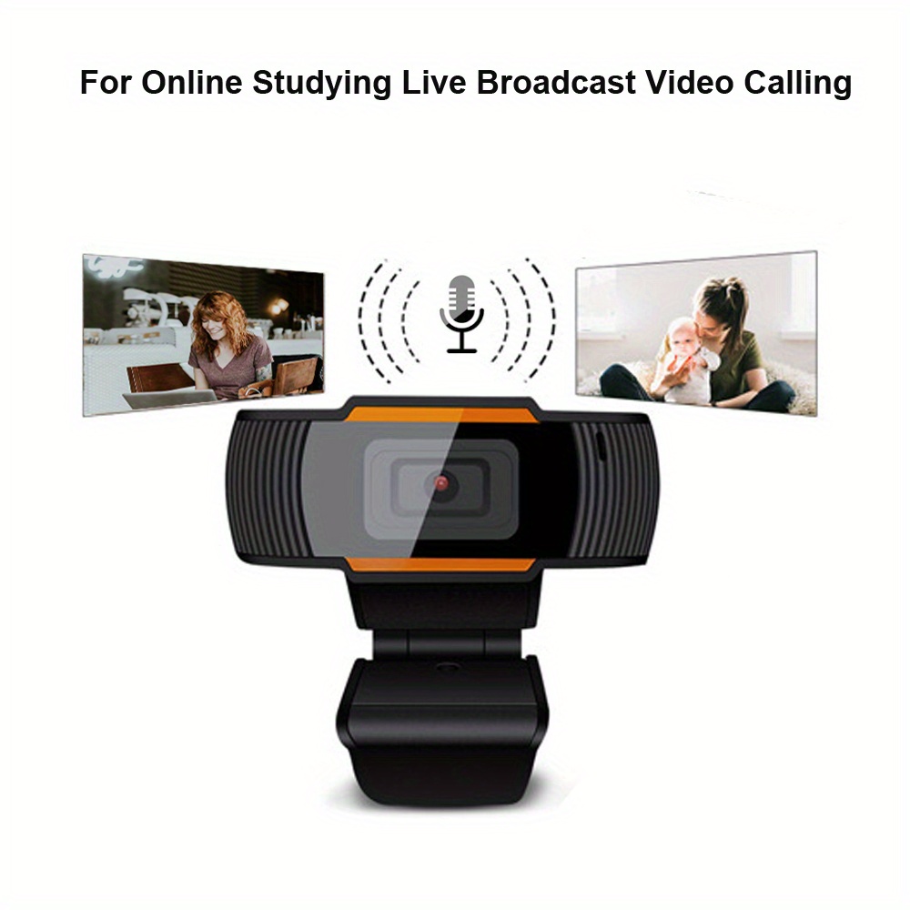 720p Hd cam Microphone Rotatable Pc Desktop cam Micro Temu