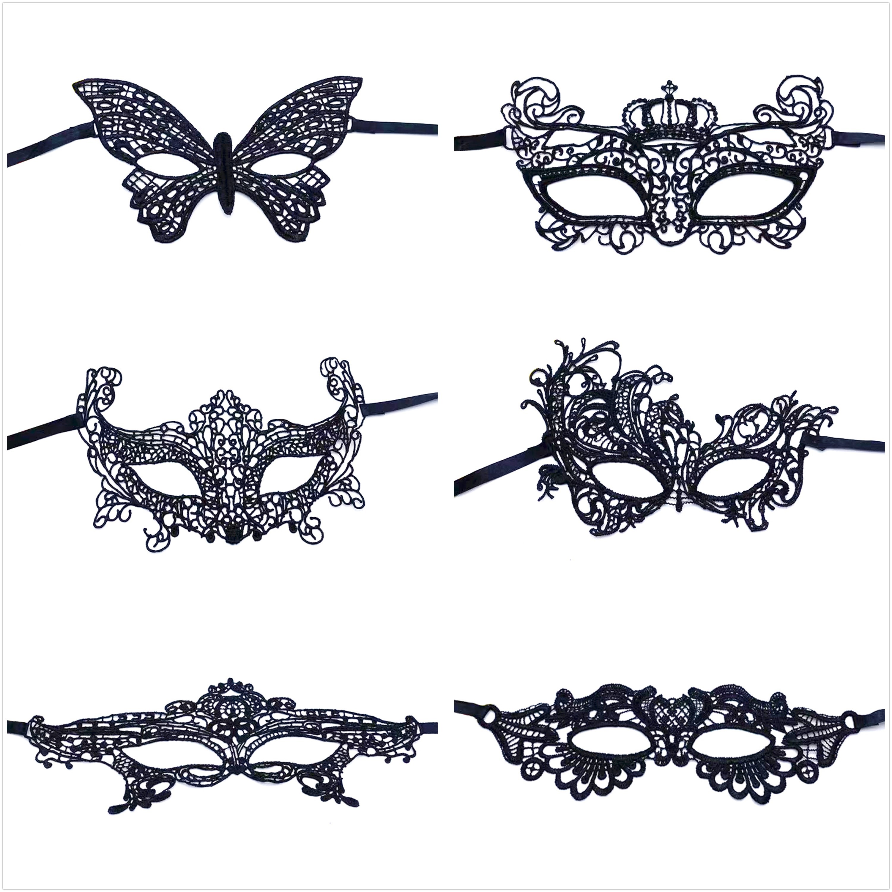 Halloween Masquerade Accessories Mask Half face Mask Black Temu