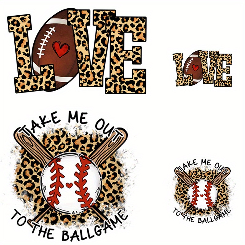 1pc Sport Baseball Mom Heat Transfer Patches Vinyl Designs Iron On