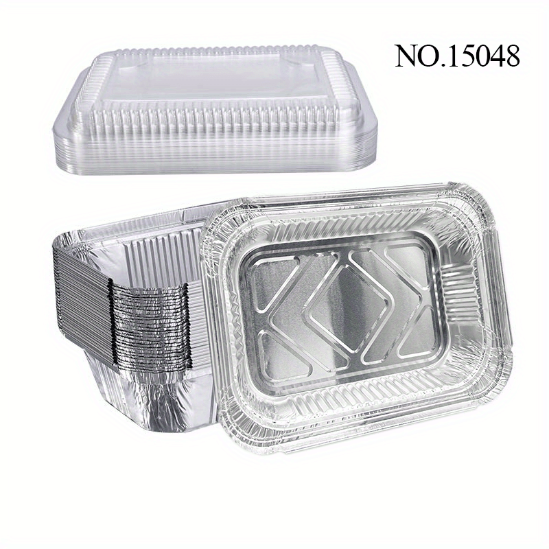 9 x 9 Aluminum Foil Pans, Disposable Trays Containers for