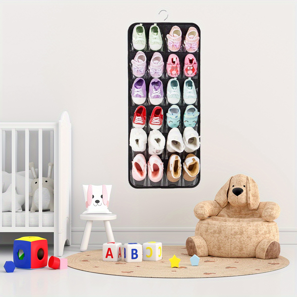 Door Mount Shoe Organizer Baby Shoes Storage Hanging Baby Temu