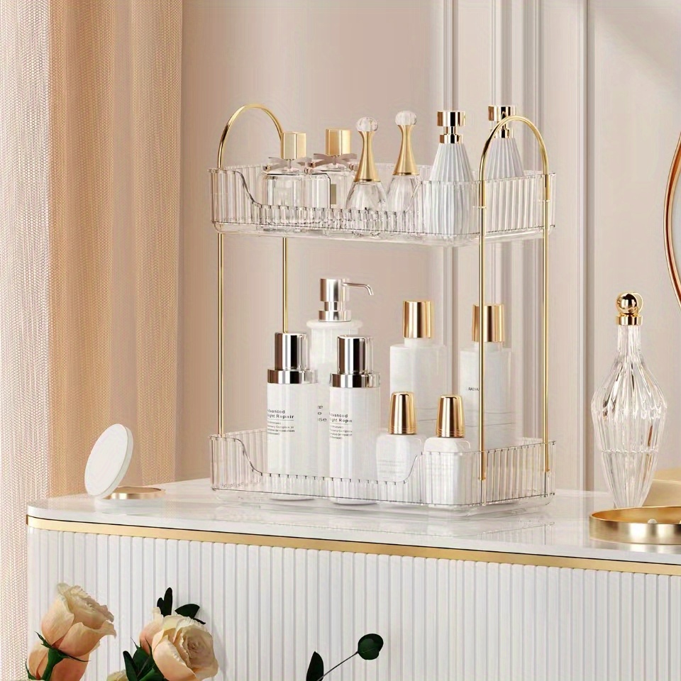 Stylish Bathroom Counter Organizer Coffee Station Cosmetic - Temu