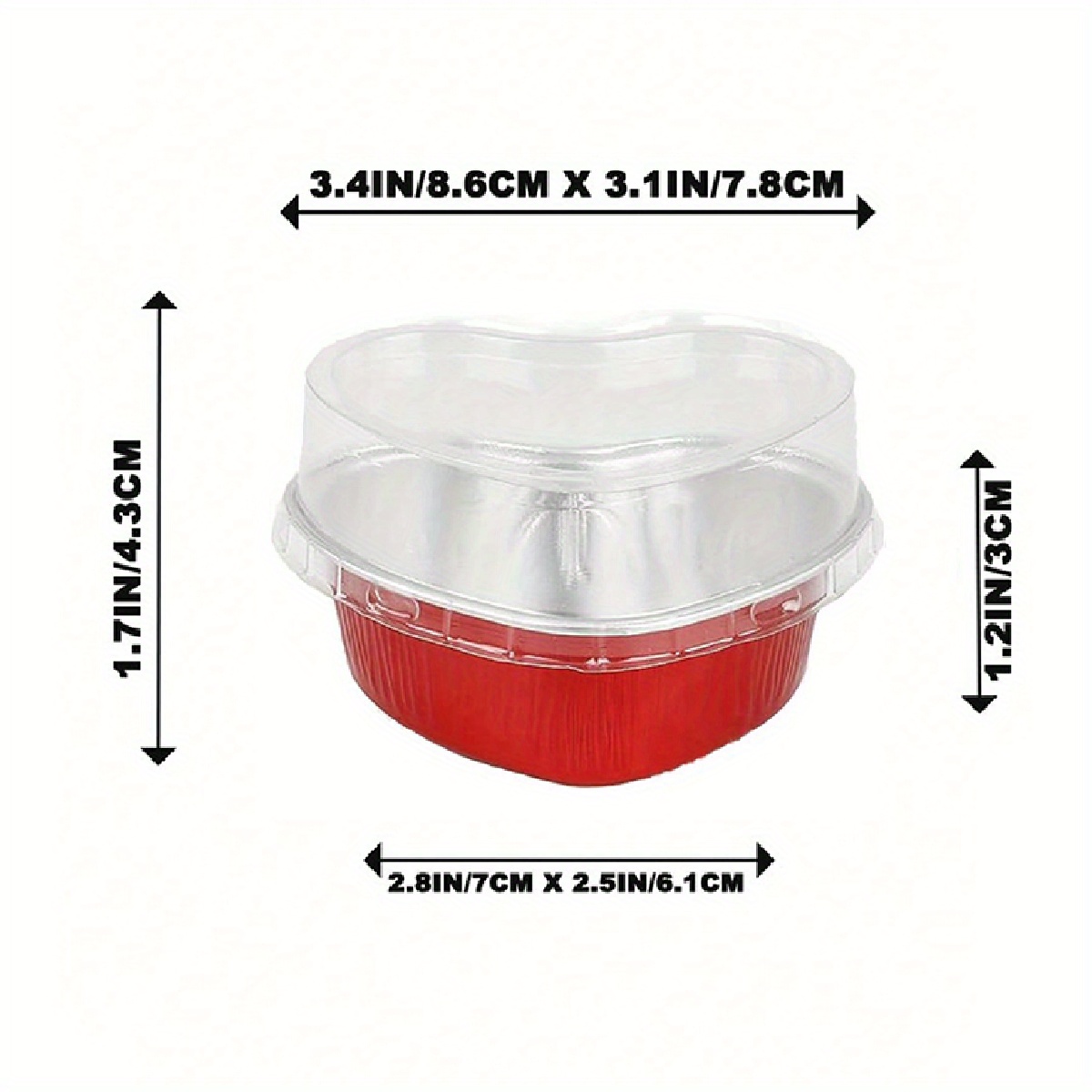 Disposable Lamikins Aluminum Foil Baking Cup With Lid - Temu