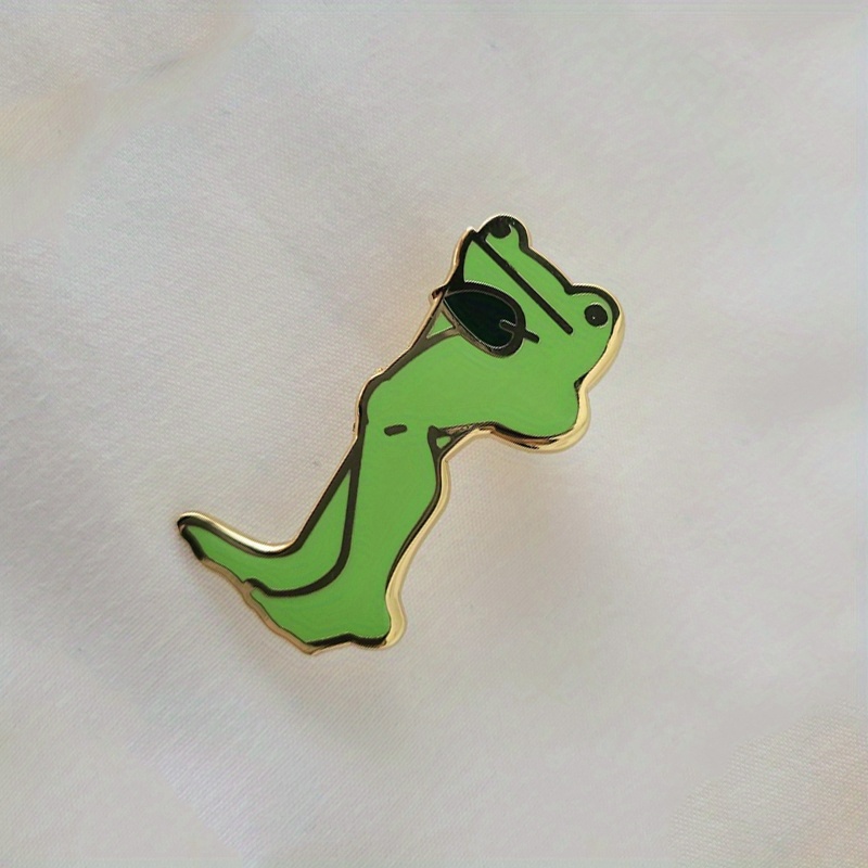 Long Leg Muscle Frog Enamel Pin Badge Brooch Jewelry - Temu