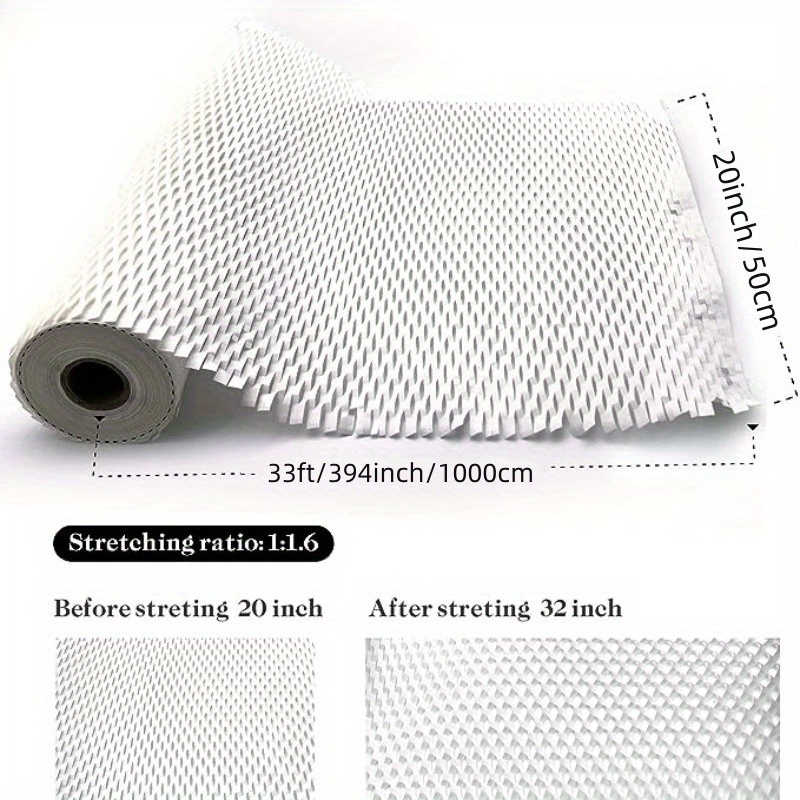 MECCANIXITY Honeycomb Packing Paper 15 Inch x 98.43 Feet Cushioning Wrap  Rolls Packing Paper for Moving Shipping Packaging Gifts White - Yahoo  Shopping
