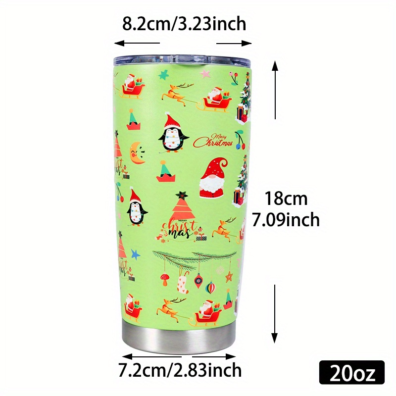 Christmas Stainless Steel Skinny Tumbler Mug Double Insulated Water Cup  Vacuum Slim Travel Tumbler For Xmas Gift With Lids - Temu